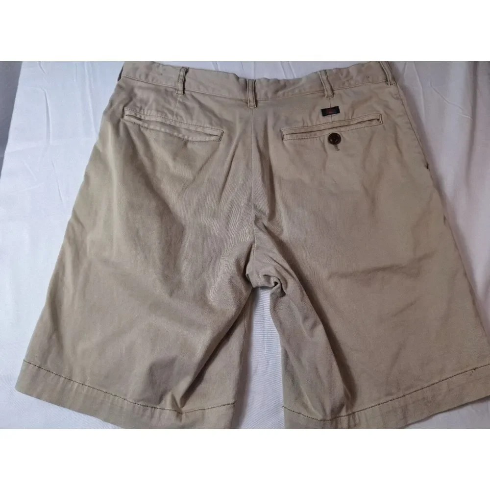 FAHERTY All-Day Shorts Mens Sz 31 Beige Stretch Chino 9